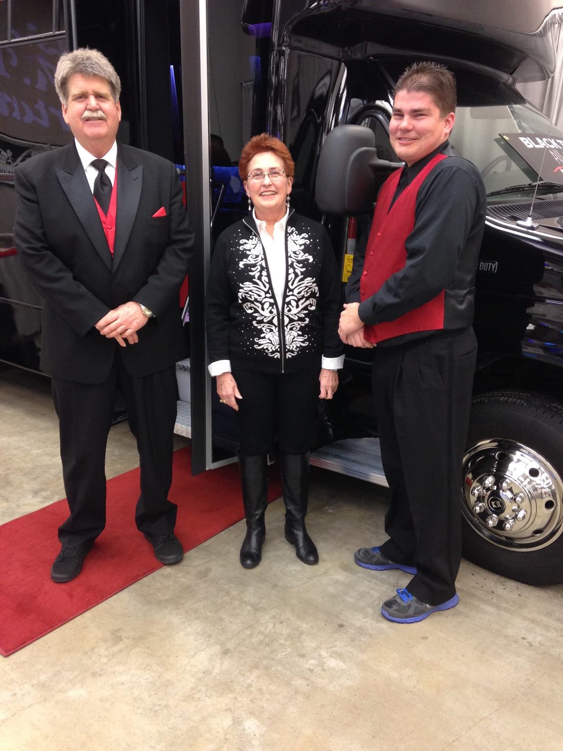 Black Tie Affair chauffeurs on the red carpet